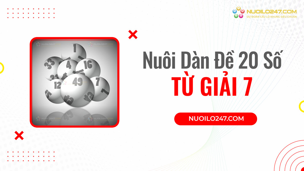 Nuôi dàn đề 20 số khung 5 ngày chuẩn từ giải 7