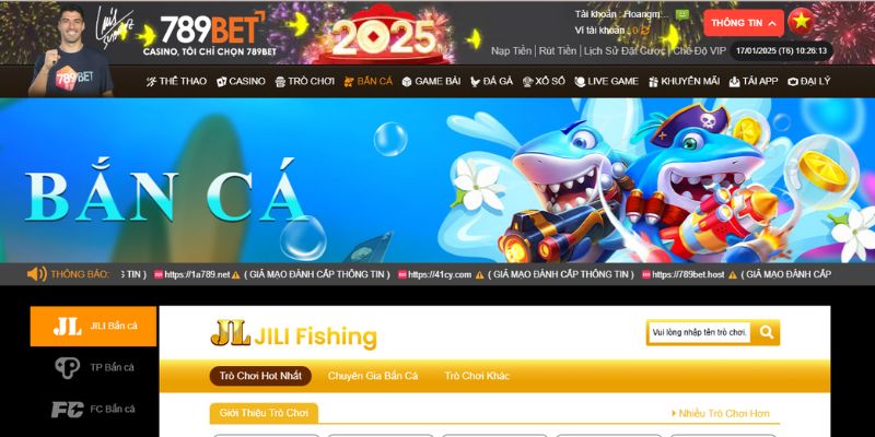 Thông tin tổng quan chung sảnh game bắn cá 789BET